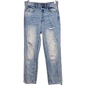 Urban outfitters BDG High rise straight baggy jeans size 26 distressed 90's Y2K